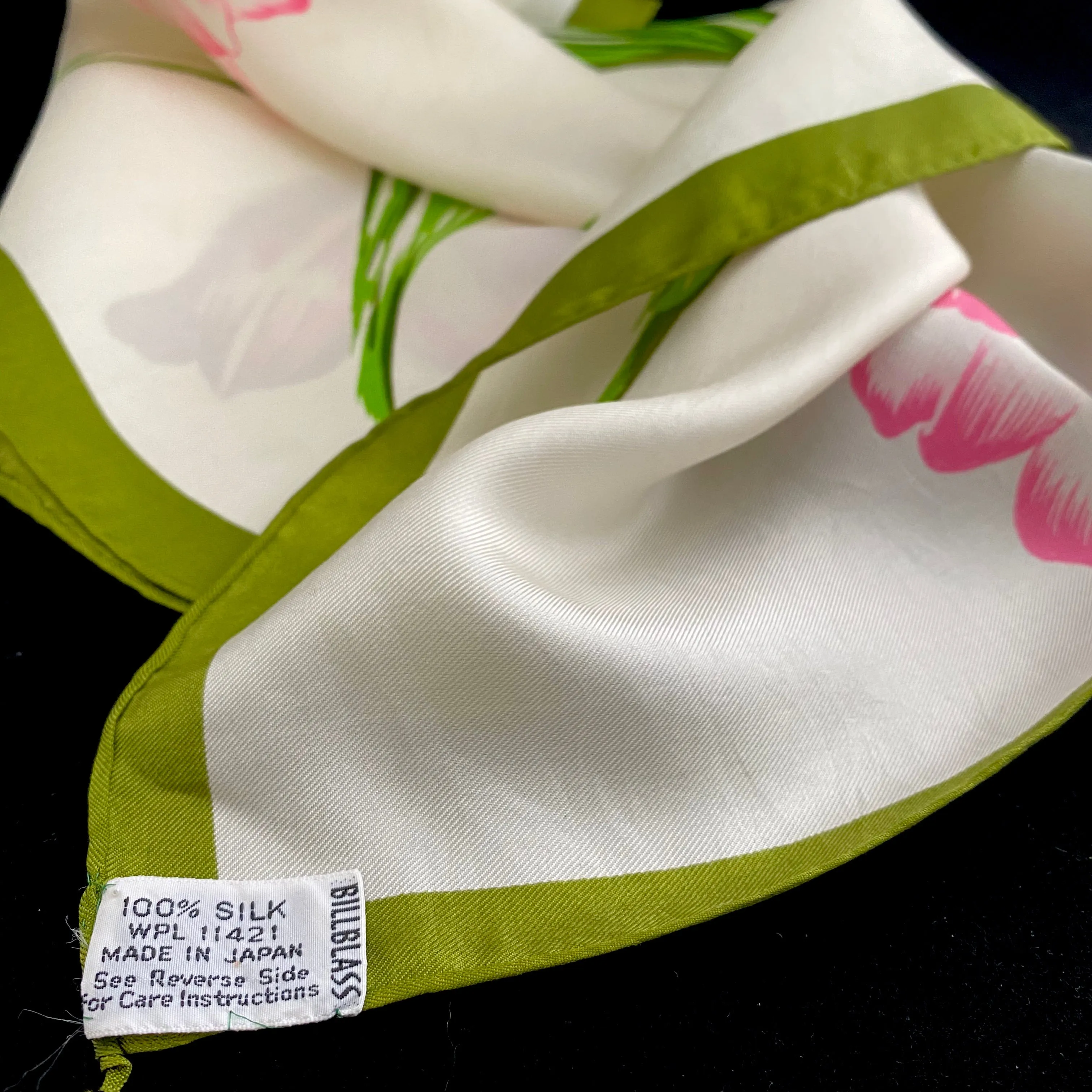 1960s Bill Blass Silk Scarf