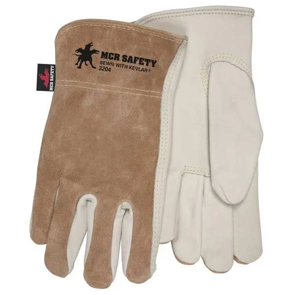 3204XL MCR Safety Memphis Drivers Gloves, X-Large, Leather, Beige