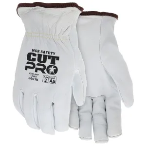 3601KL MCR Safety DuPont® Drivers Gloves, Large, Leather, White