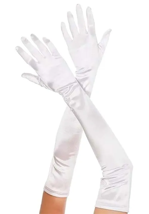 Adult White Opera Gloves