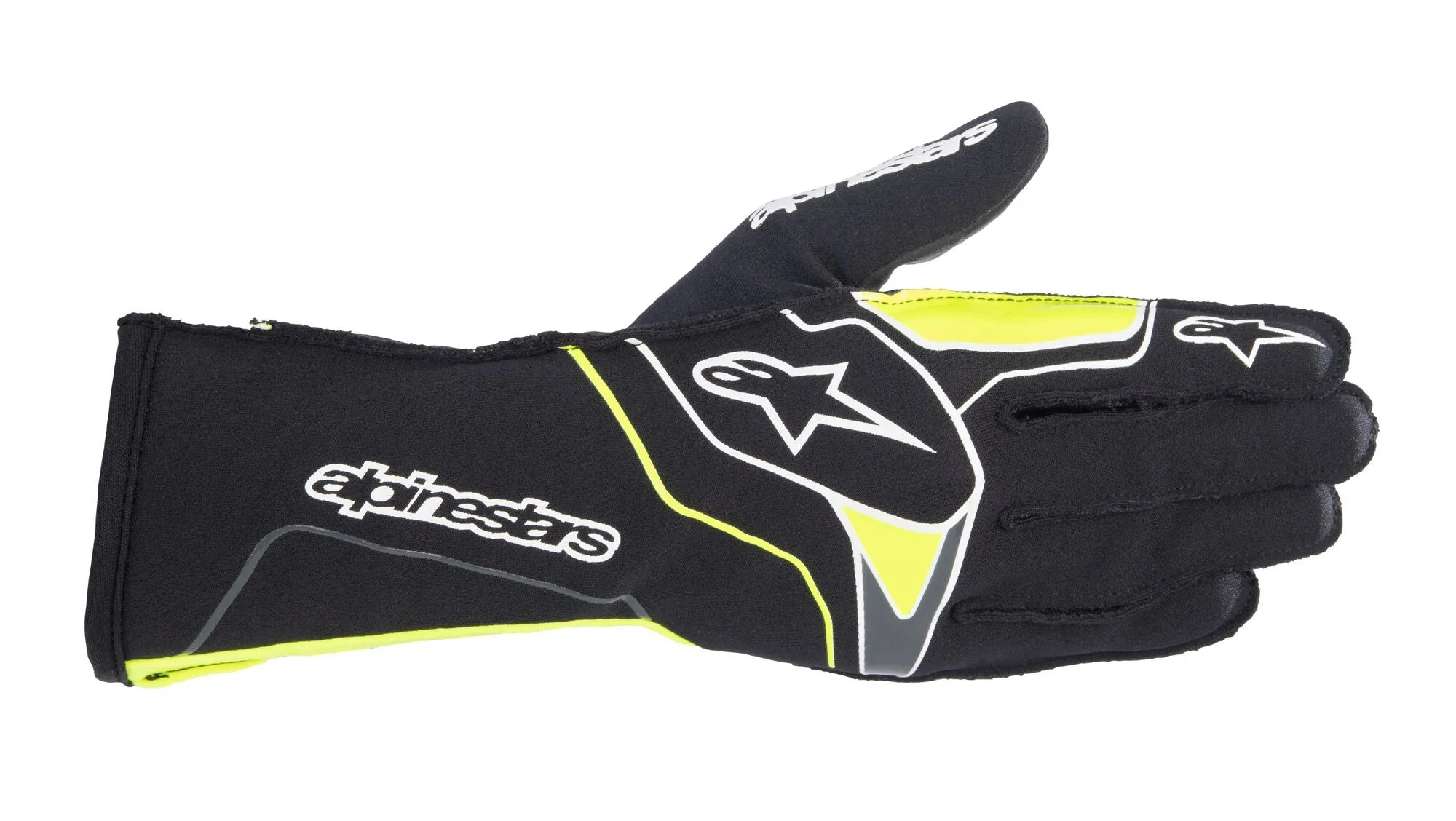 ALPINESTARS 3551823_155_XL TECH 1 KX v3 Karting gloves, black/yellow fluo, Size XL