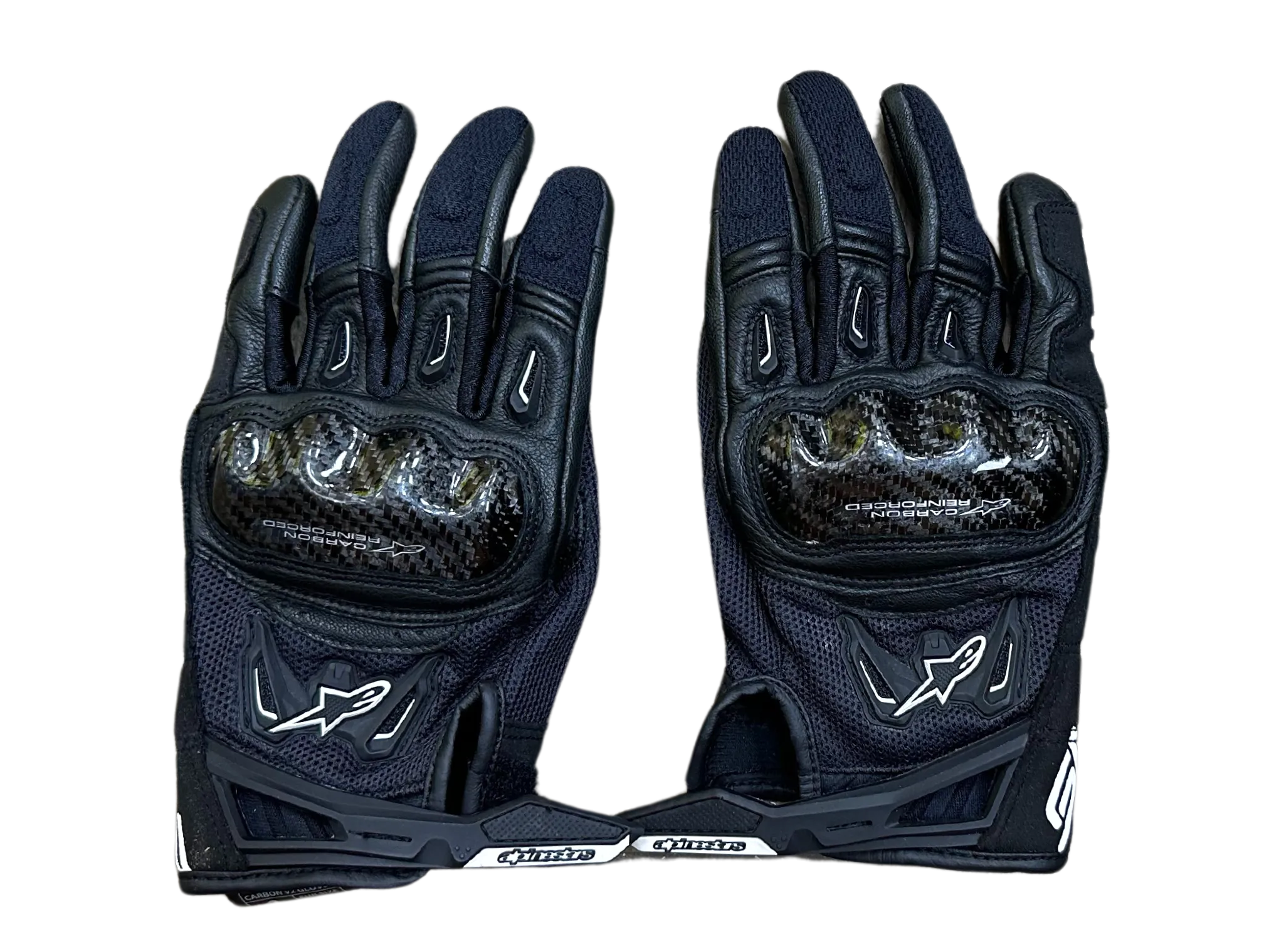 Alpinestars SMX-2 Air Carbon V2 Leather Street Gloves - Size Small