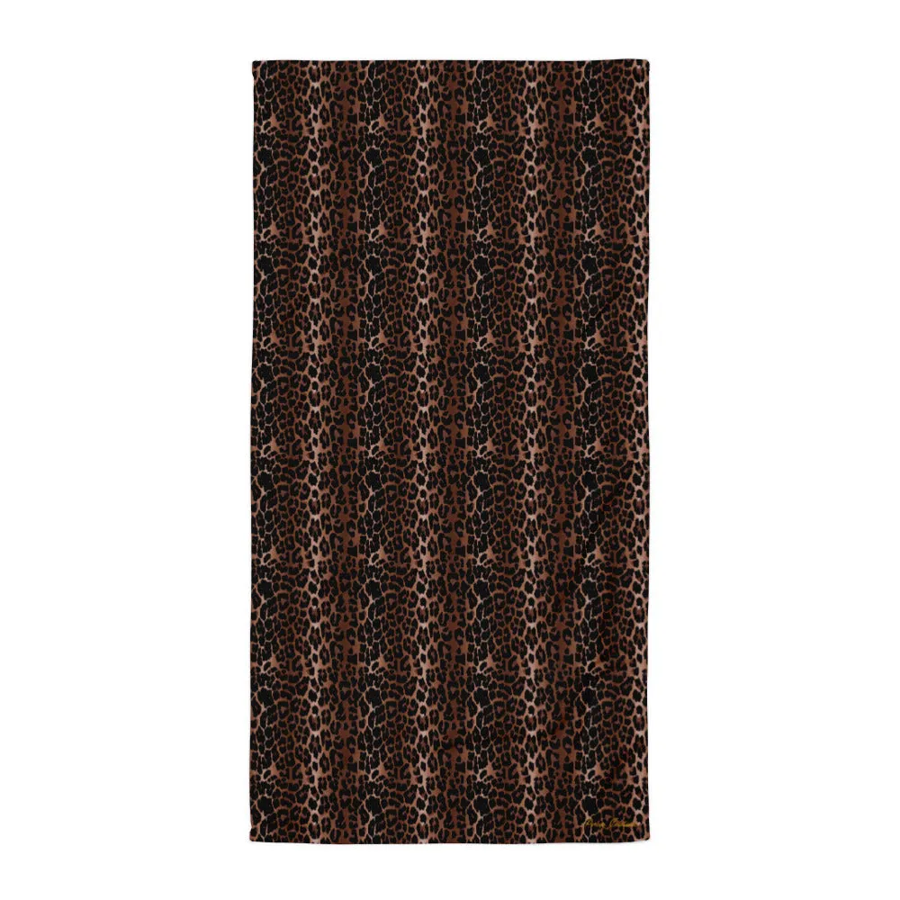 Arden OG Leopard Beach & Bath Towel | Pinup Couture Home