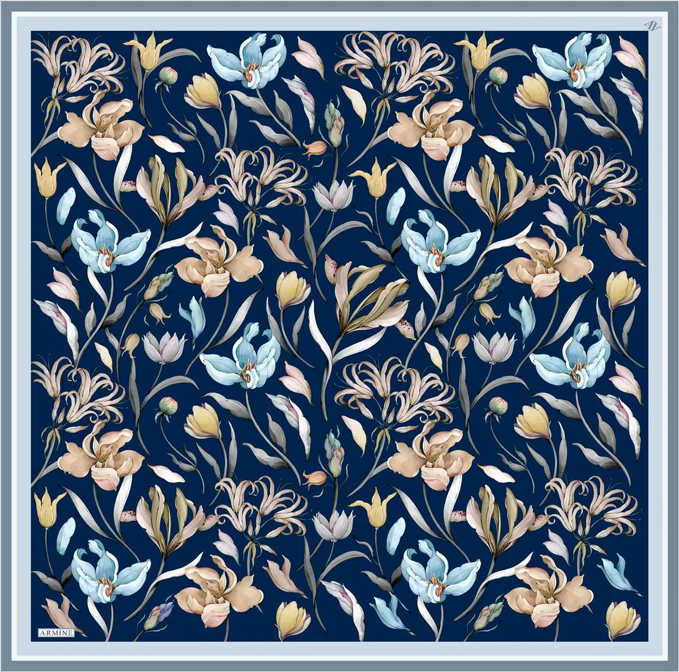 Armine Kelsey Floral Silk Scarf No. 39