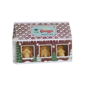 Beeswax Holiday Gnome Candles 3-PK