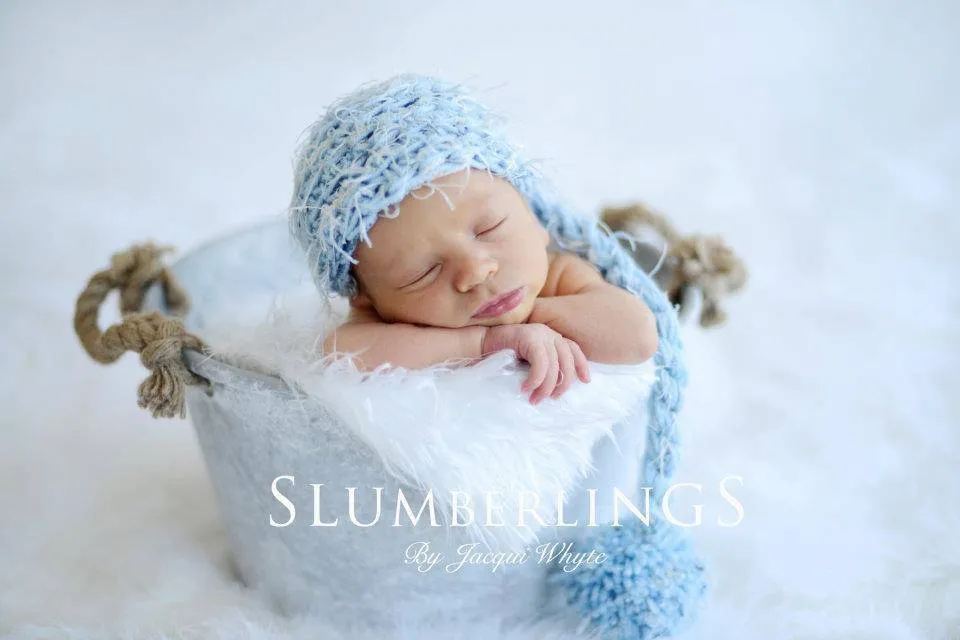 Blue Newborn Pixie Elf Hat