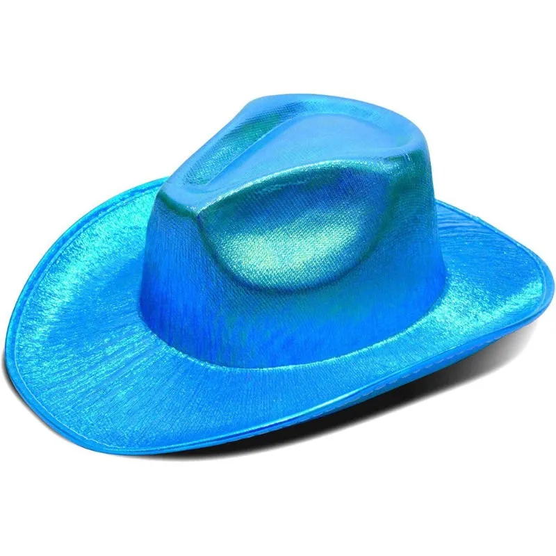 Blue Shimmer Cowboy Hat