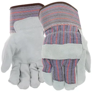 Boss B71162-L Gloves, L, 8 to 8-3/8 in L, Wing Thumb, Safety, Cotton, Blue :PR: QUANTITY: 1