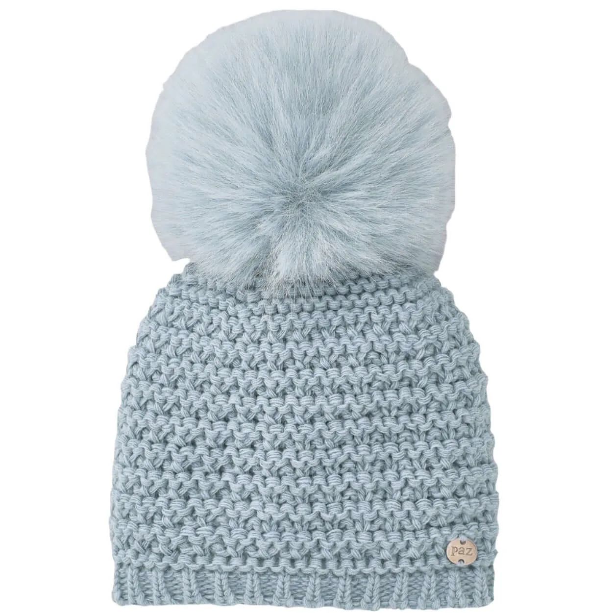 Boys Knitted Hat with Faux Fur