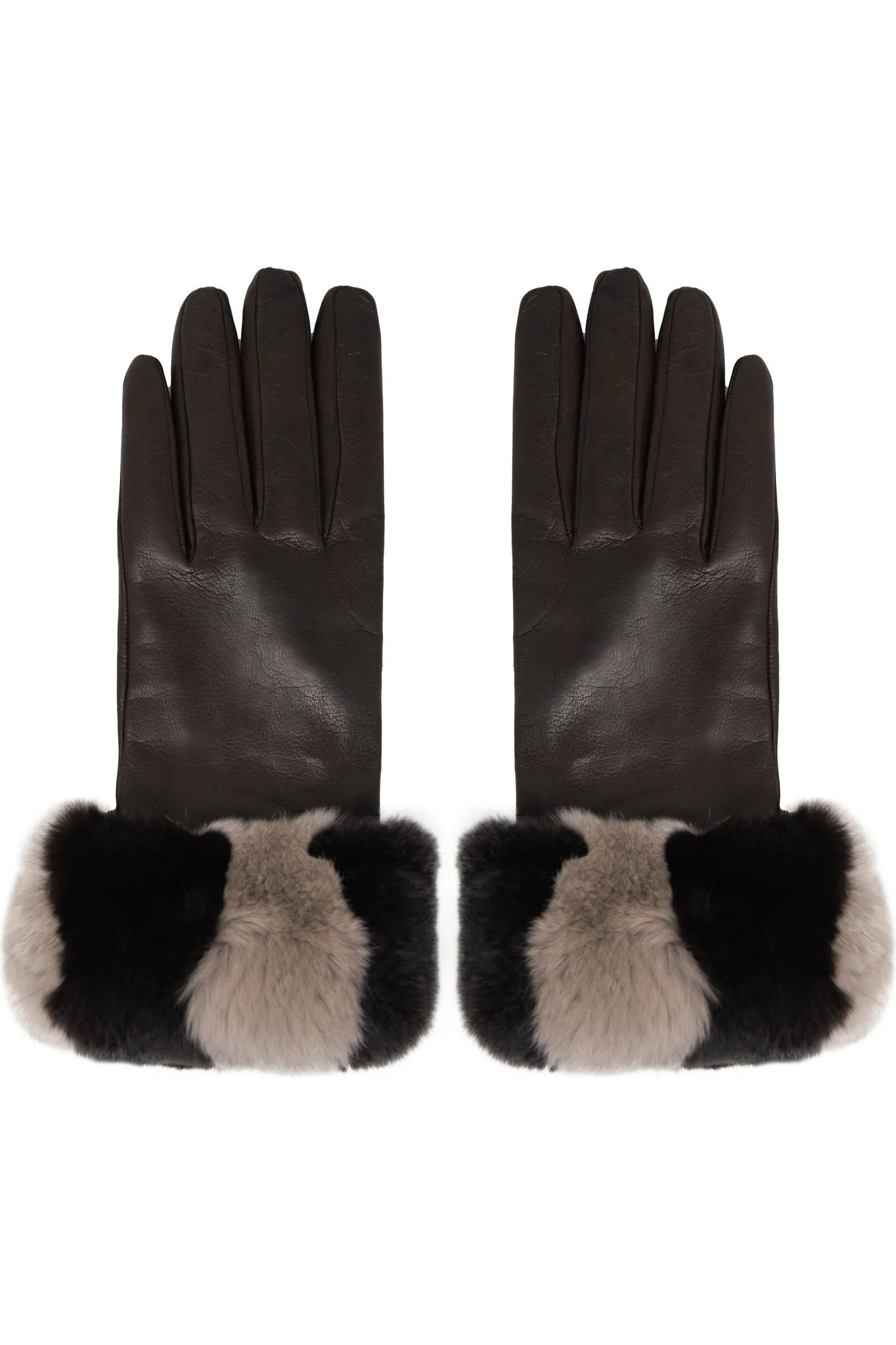 Bruno Carlo Cashmere Lined Lambskin Leather Gloves ART2409 | Havanna Rex Rack  Marrone