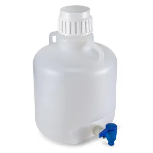 Carboy, Round with Spigot, HDPE, 10 L