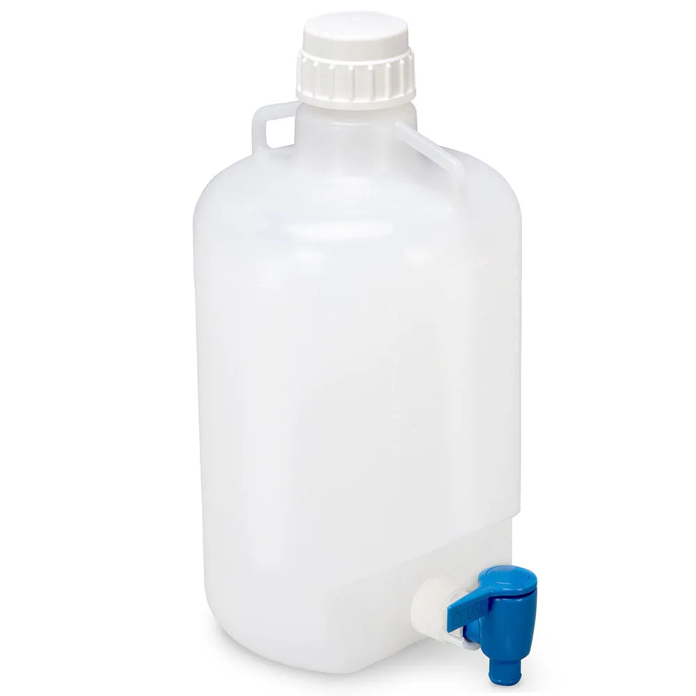 Carboy, Round with Spigot, PP, 5 L