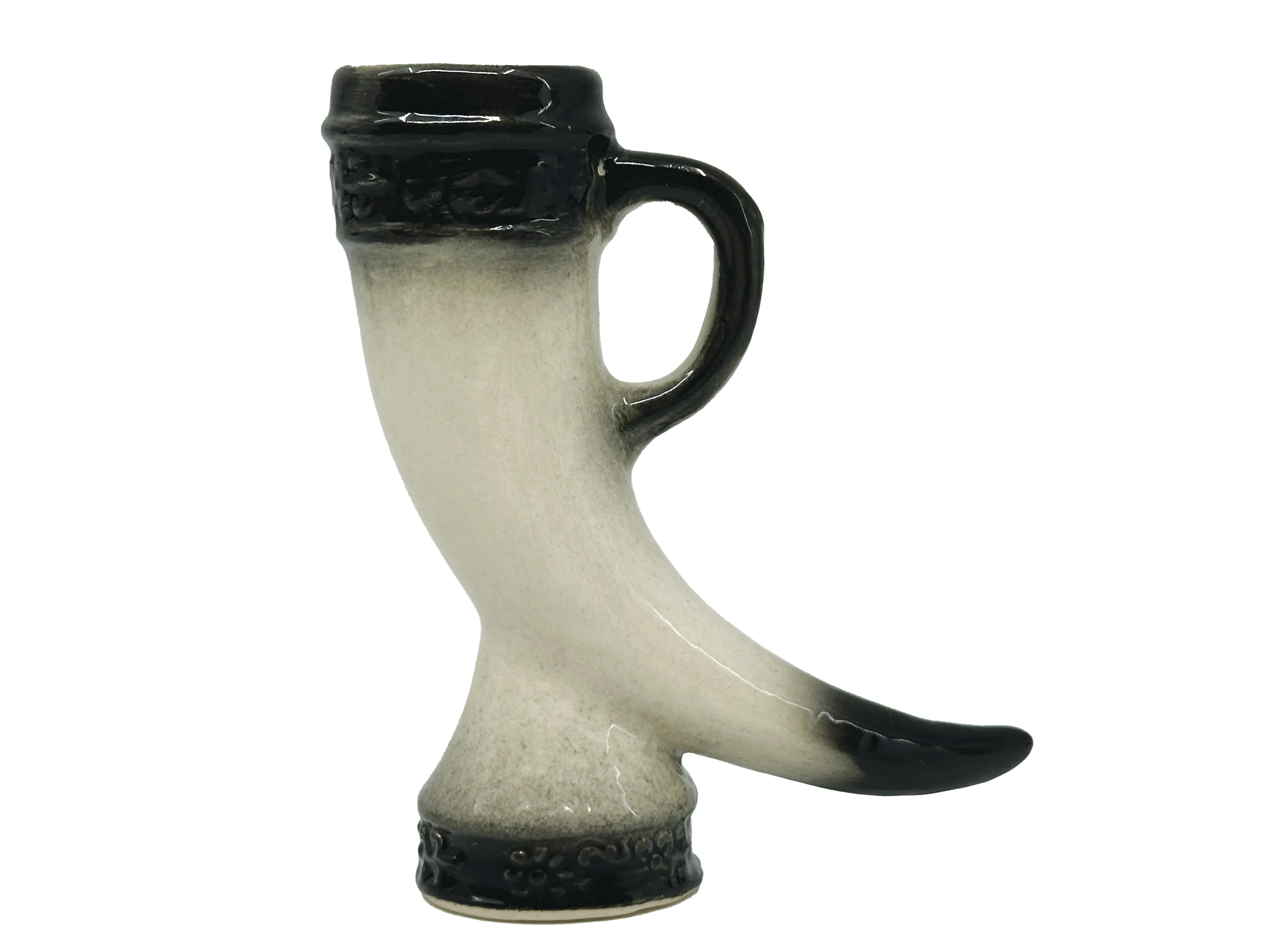 Ceramic Viking Horn Novelty Shot Glass