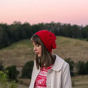 Cherry Pie Beret | PDF Knitting Pattern