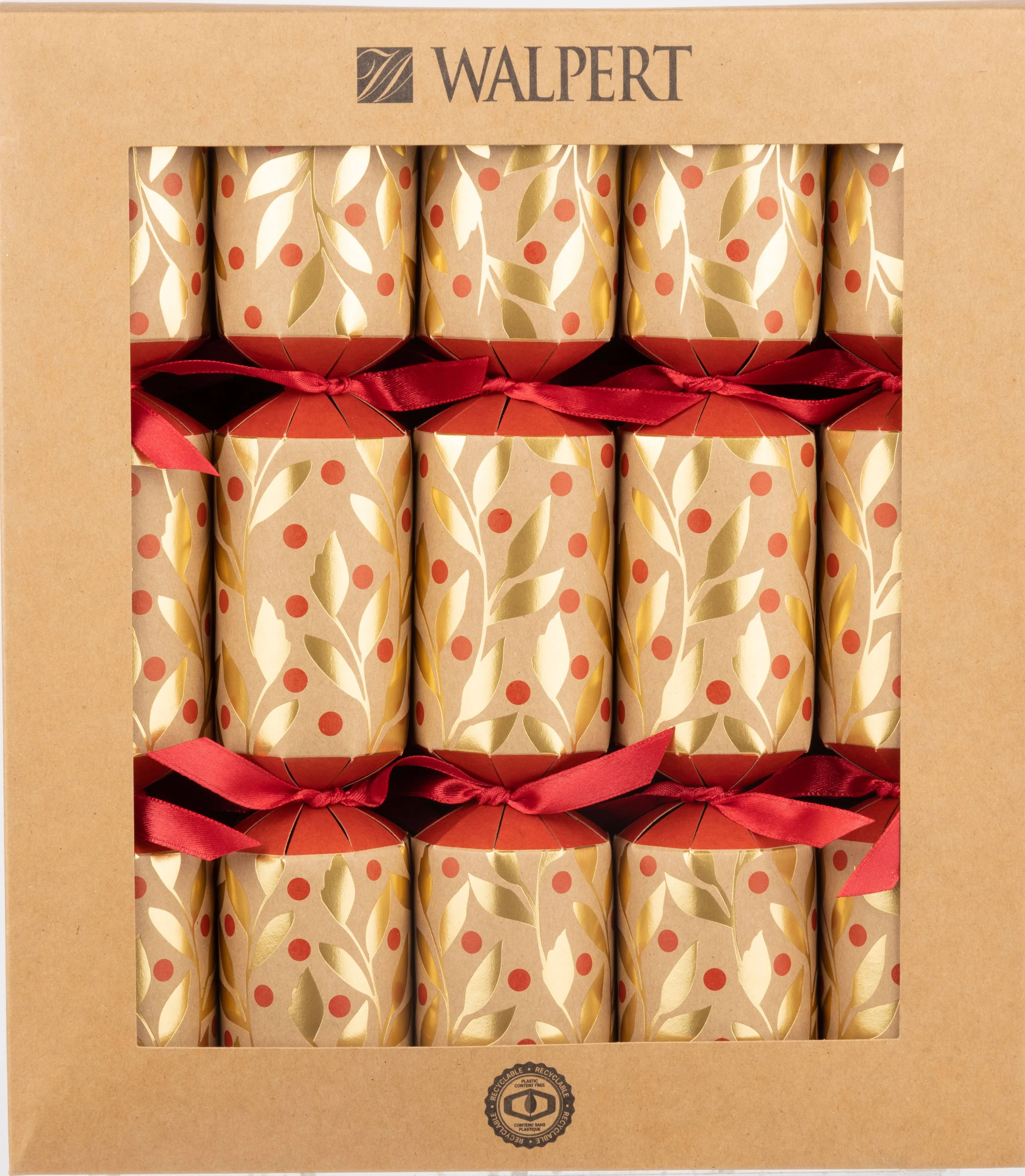 Christmas Cracker Set - Berries & Gold