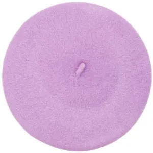 Classic Wool Beret in Lavender