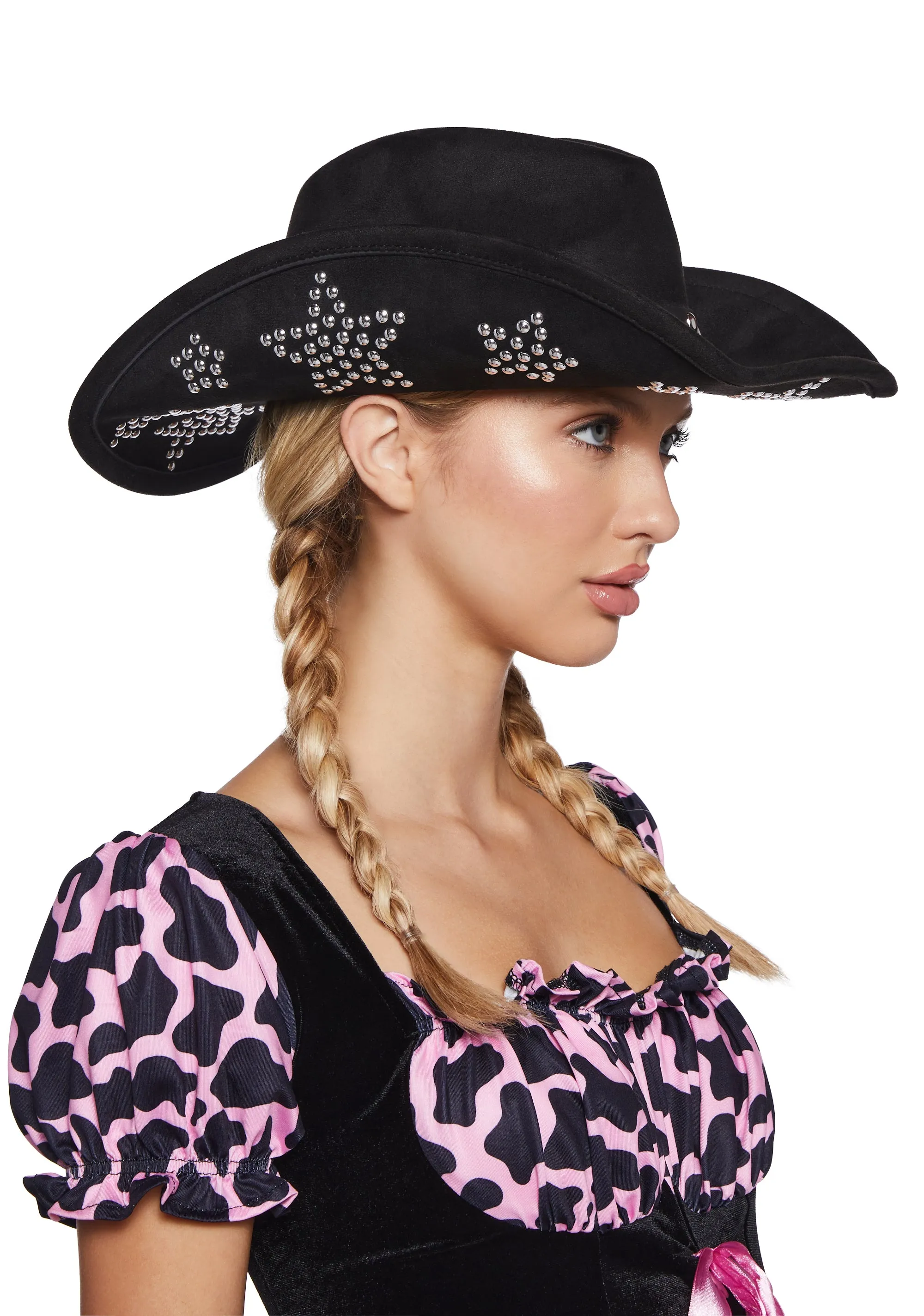 Cosmic Maven Cowboy Hat - Black