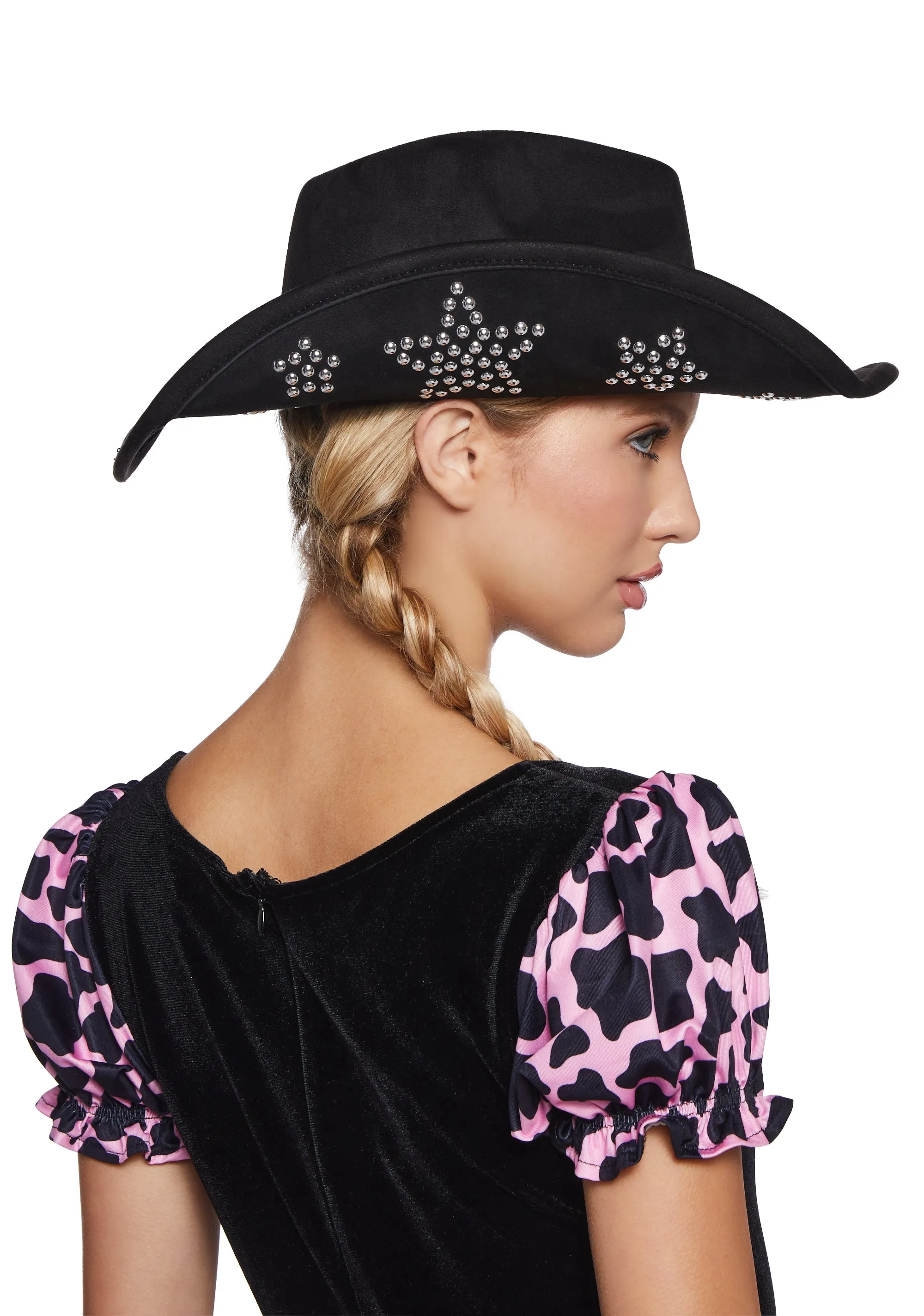 Cosmic Maven Cowboy Hat - Black