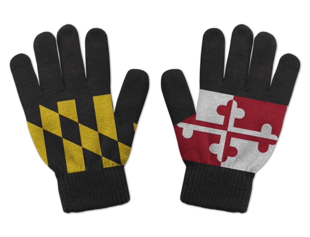 Crossland and Calvert Maryland Flag / Gloves