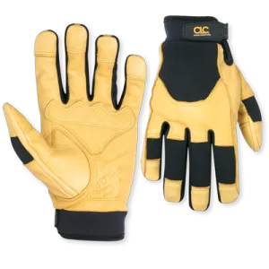 Custom Leathercraft Top Grain Goatskin With Reinforced Palm Gloves Large (Large)