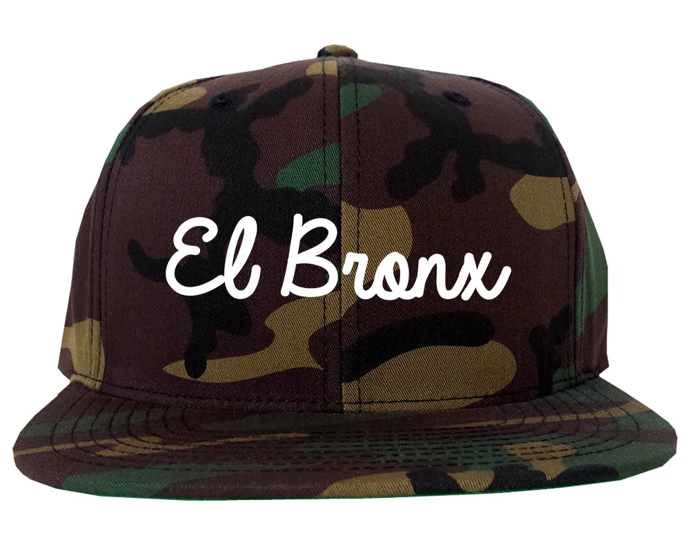 El Bronx Spanish Script Mens Snapback Hat