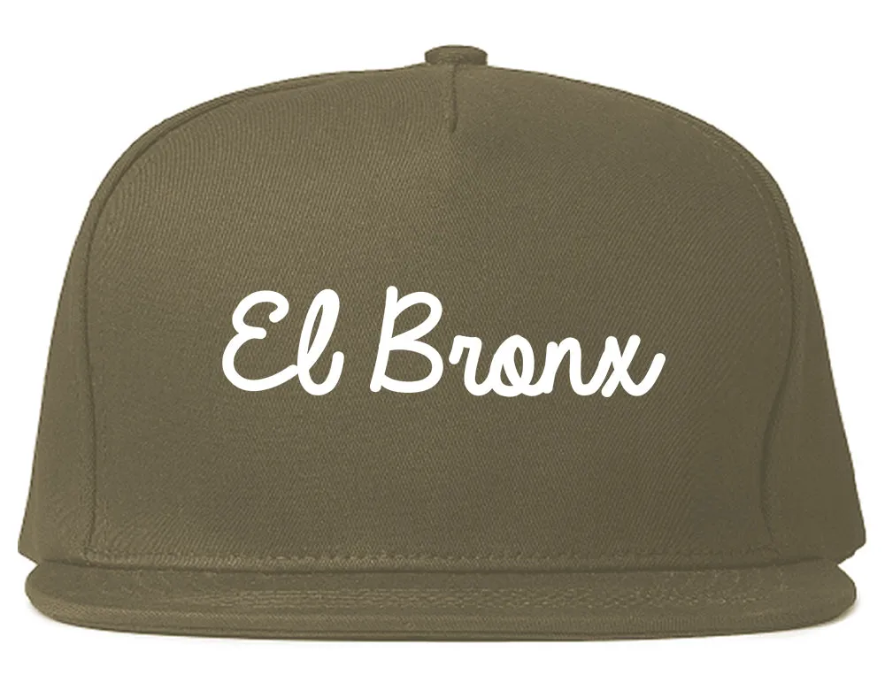 El Bronx Spanish Script Mens Snapback Hat