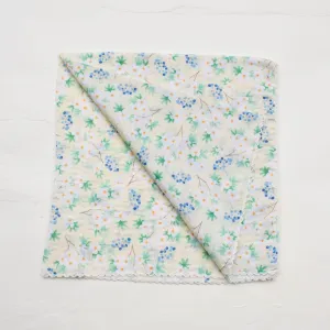 Flower & Berry Print Square Scarf