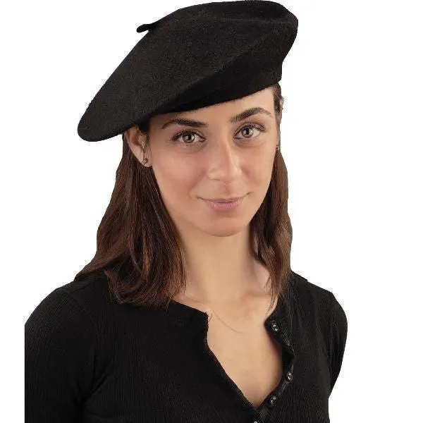 French Beret Black