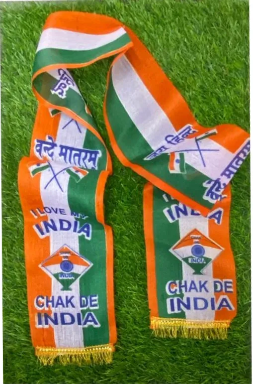 Indian Flag chak de India Tricolor Scarf / Tricolor Dupatta / Scarf / Scarves Republic Day, Independence, Republic, Independence, National Flag