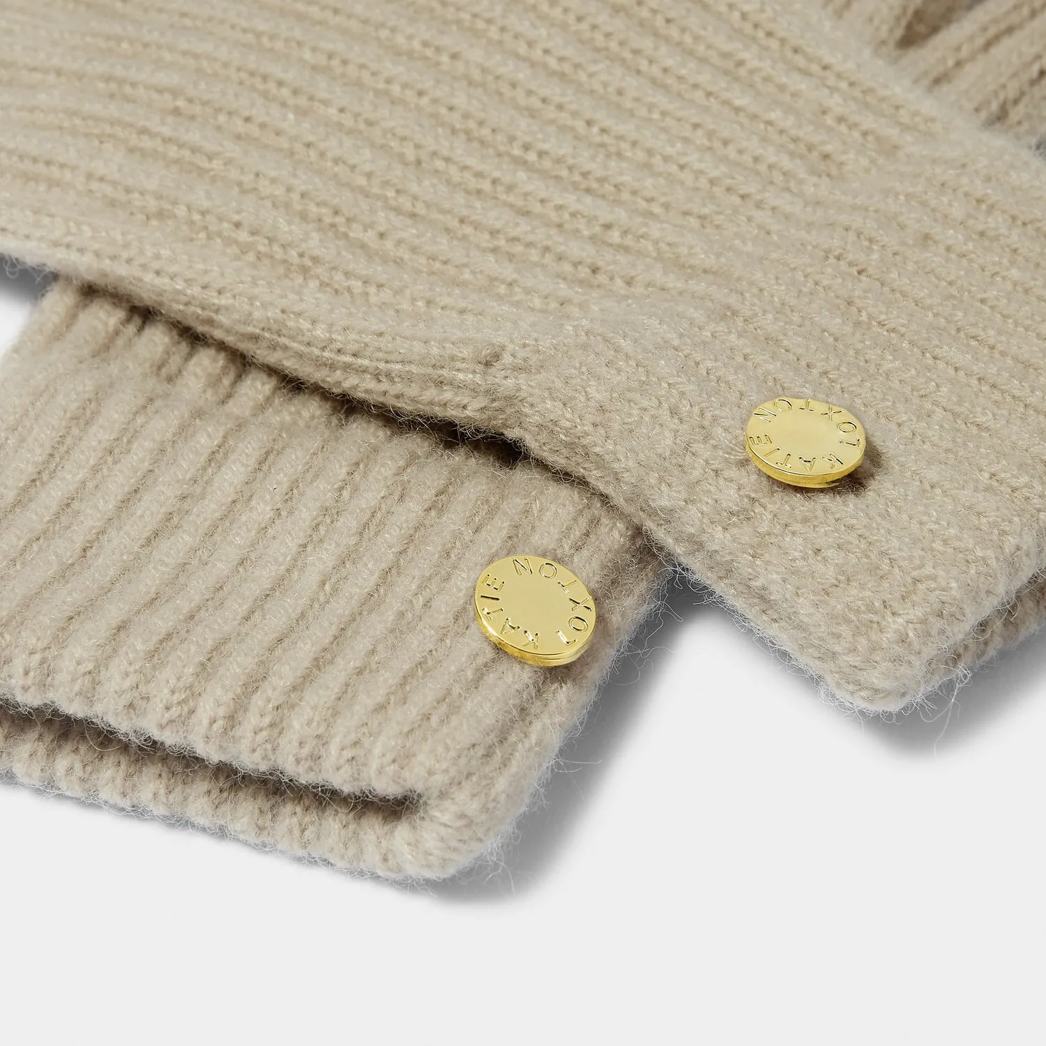 Katie Loxton 24cm Light Sand Knitted Gloves