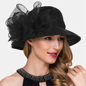 Lady Church Dress Cloche Hat S051