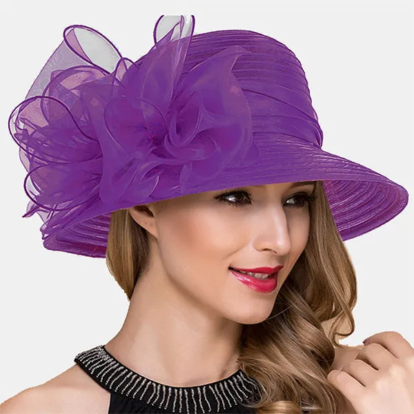 Lady Church Dress Cloche Hat S051