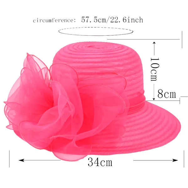 Lady Church Dress Cloche Hat S051