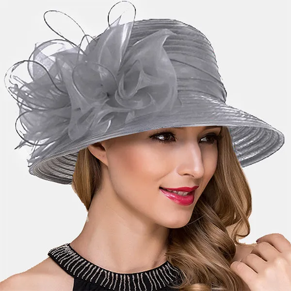 Lady Church Dress Cloche Hat S051