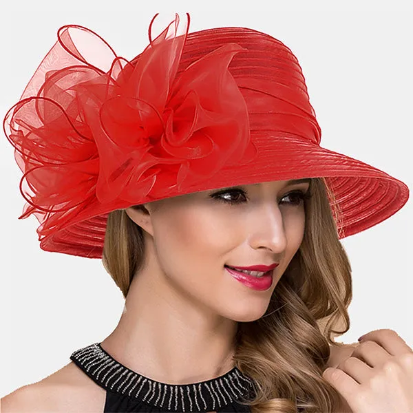 Lady Church Dress Cloche Hat S051