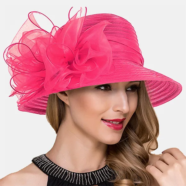 Lady Church Dress Cloche Hat S051