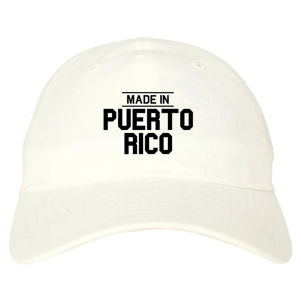 Made In Puerto Rico Mens Dad Hat Baseball Cap