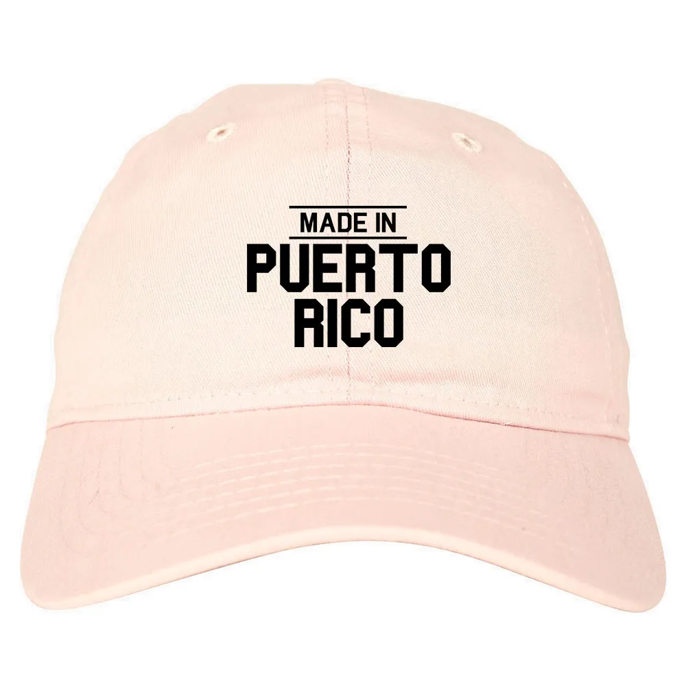 Made In Puerto Rico Mens Dad Hat Baseball Cap