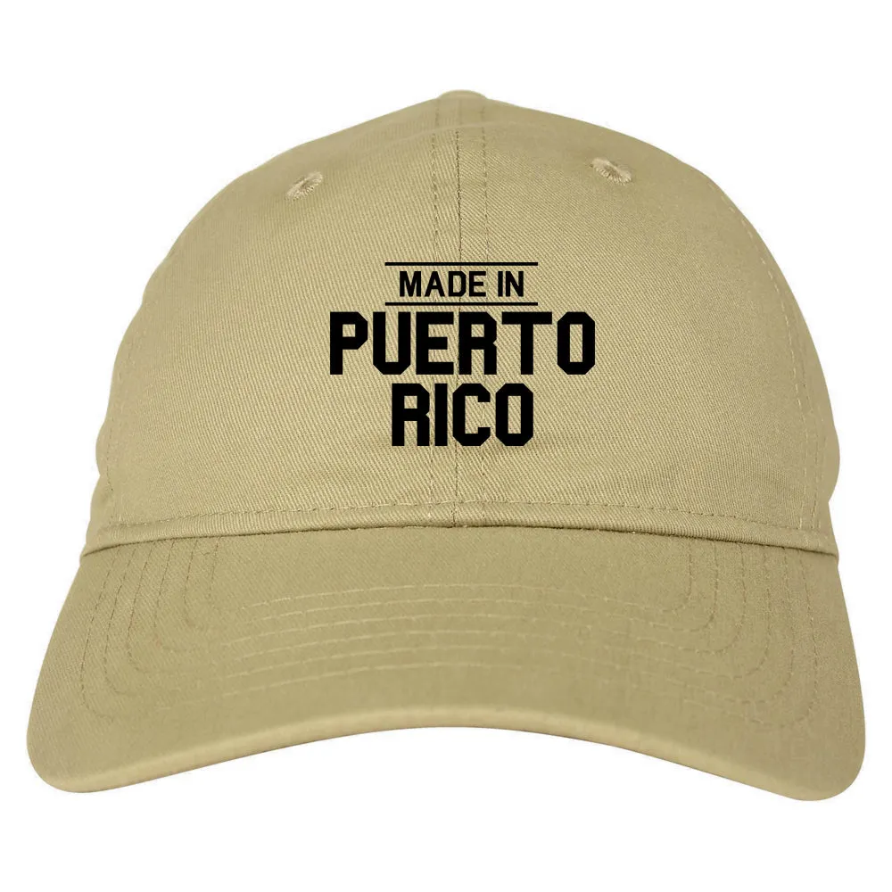 Made In Puerto Rico Mens Dad Hat Baseball Cap