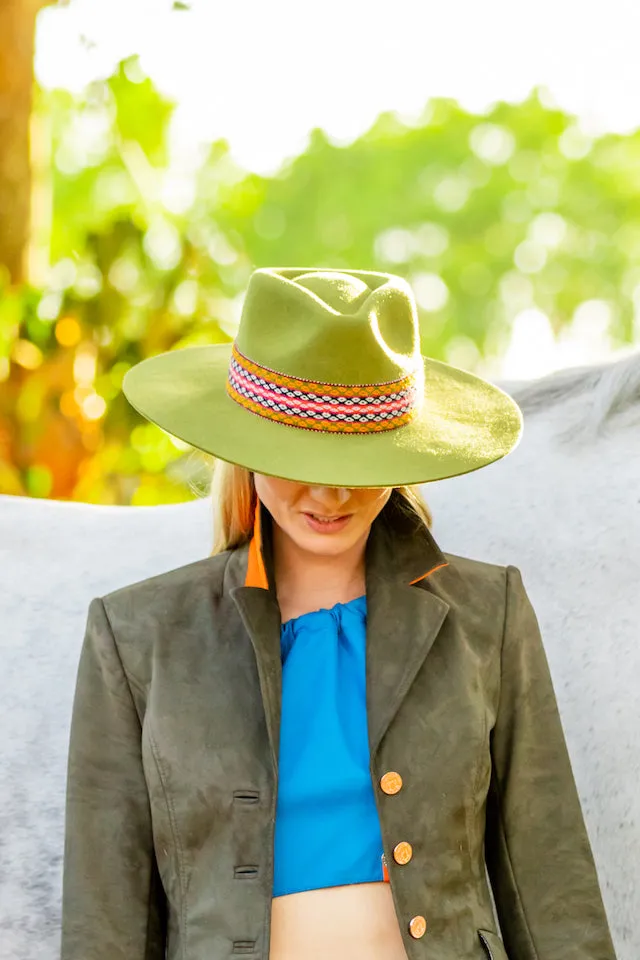 Meadow Green Western Hat