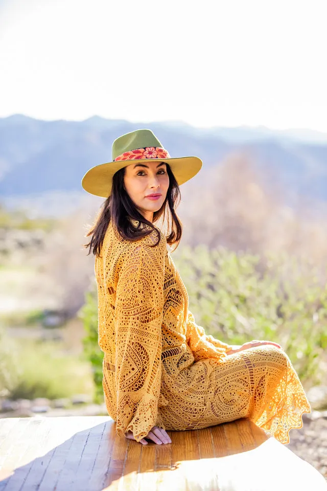 Meadow Green Western Hat