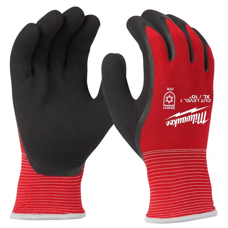 Milwaukee Winter Dipped Gloves Red XL 1 pair