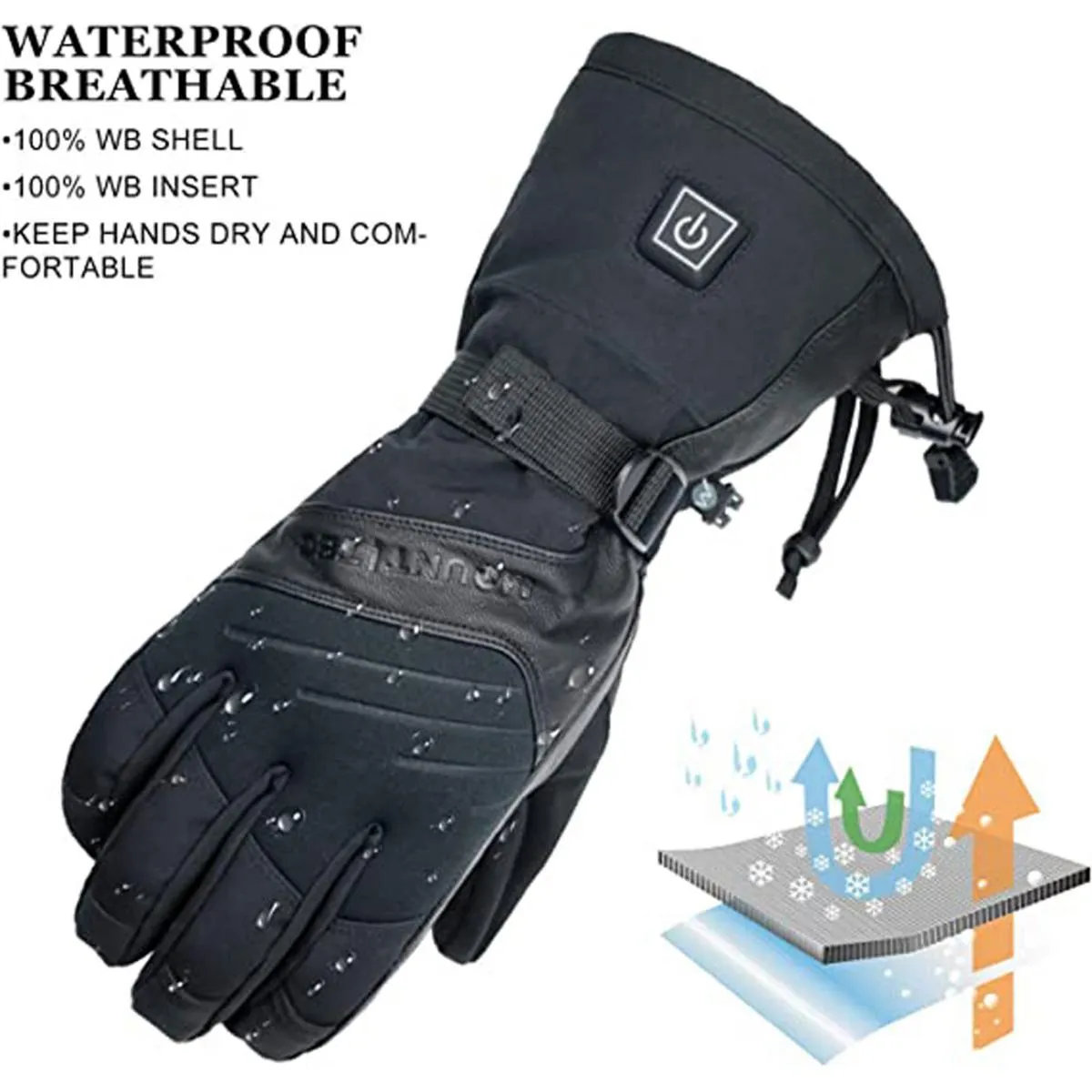 Mount Tec Explorer 3 Heated Performance Winter Gloves