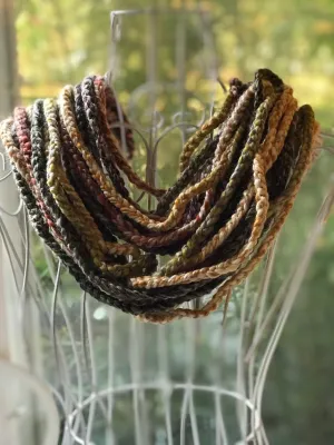 Multi-colored Chunky Infinity Crochet Scarf for Women