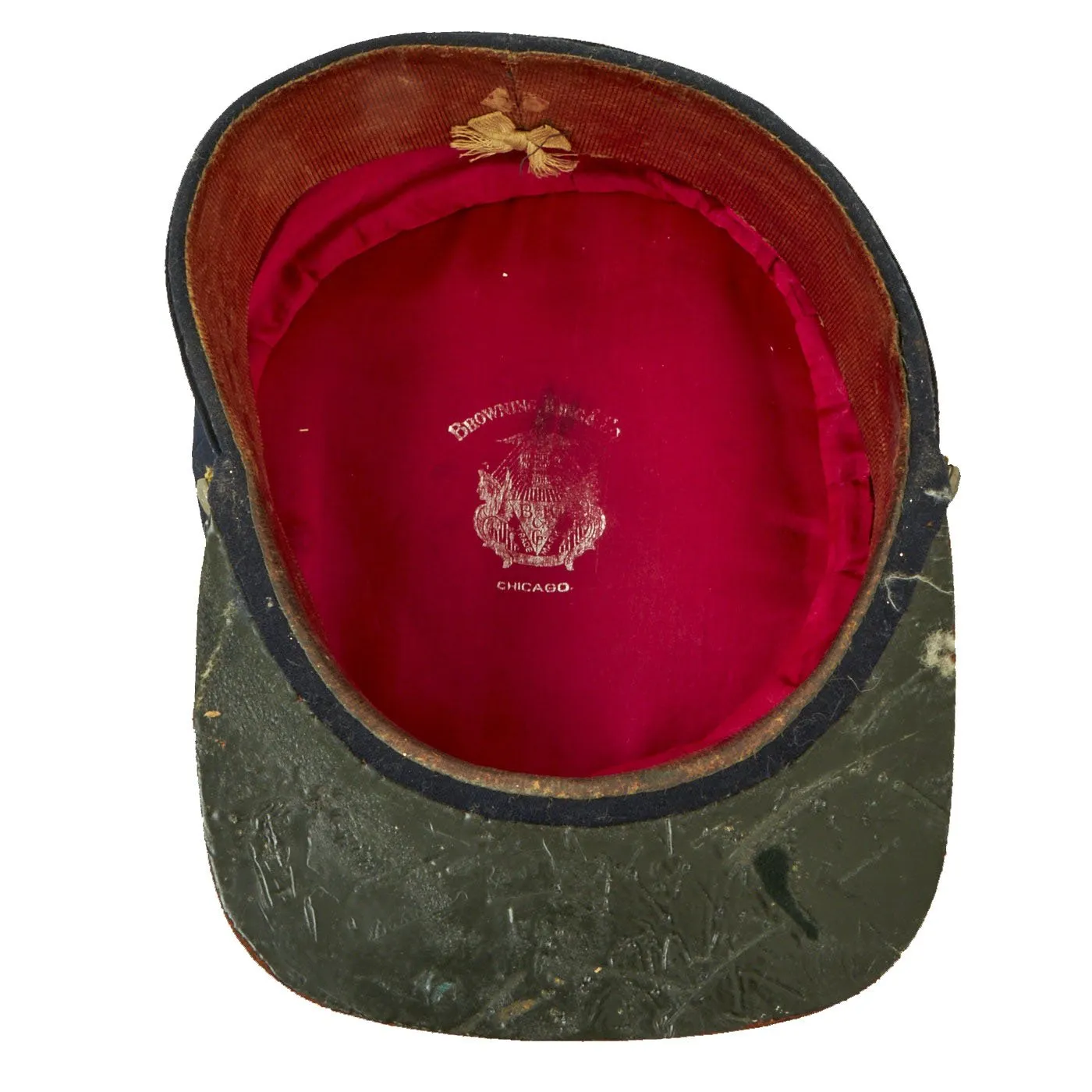 Original U.S. Late 19th Century Kepi by Browning King & Co of Chicago with Fire Department Buttons