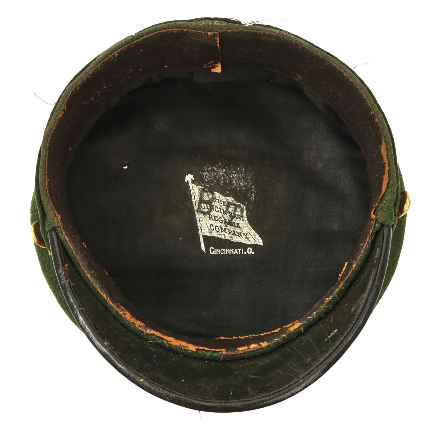 Original U.S. Spanish American Army Officer Musician M1902 Visor Cap by Cincinnati Regalia Company