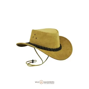 Outback Wanderer Tan Suede Cowboy Hat