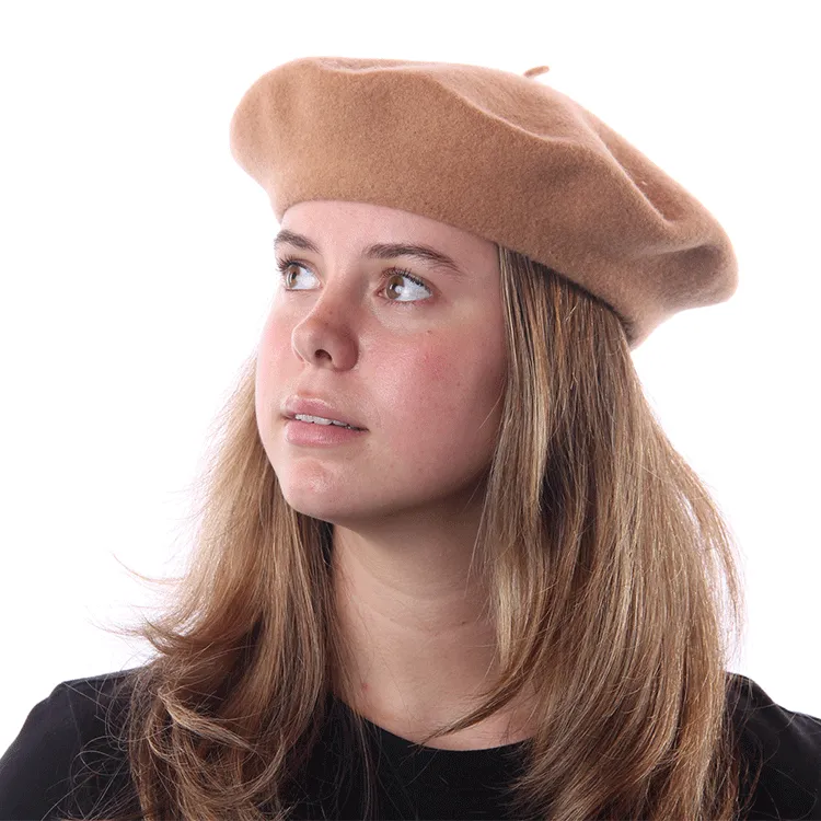 Parkhurst Basque Wool Beret - Tea Leaf