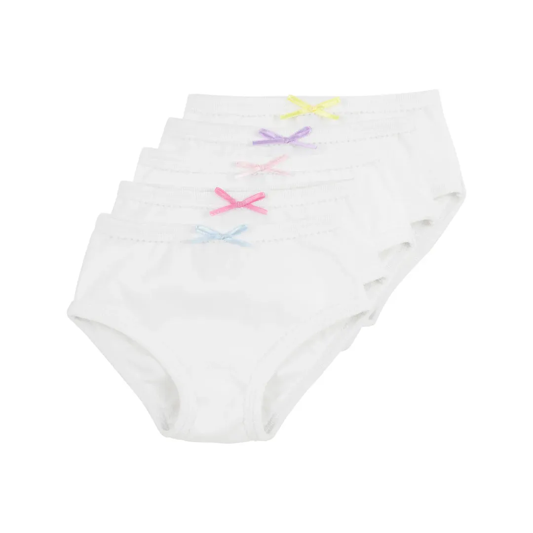 Pippy's Underpinnings Set, Worth Avenue White/Multicolor Bows