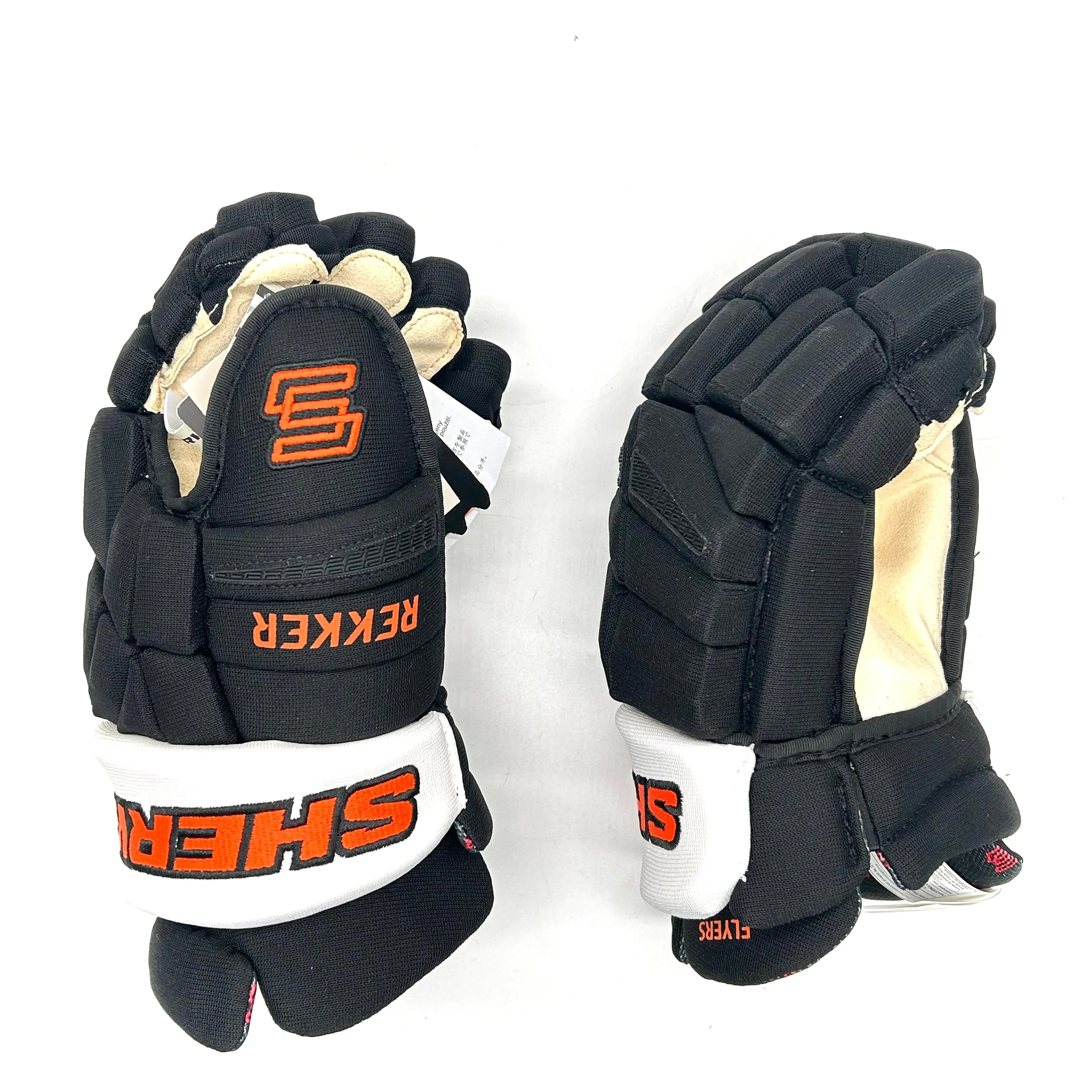 Sherwood Rekker Legend Pro - NHL Pro Stock Glove - Pro Palm - Philadelphia Flyers (Black/White/Orange)